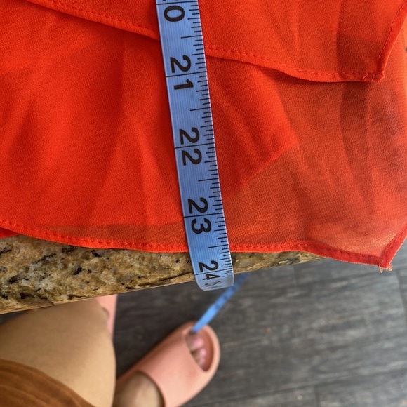 Elegant Orange Halter Dress - Picture 7 of 7